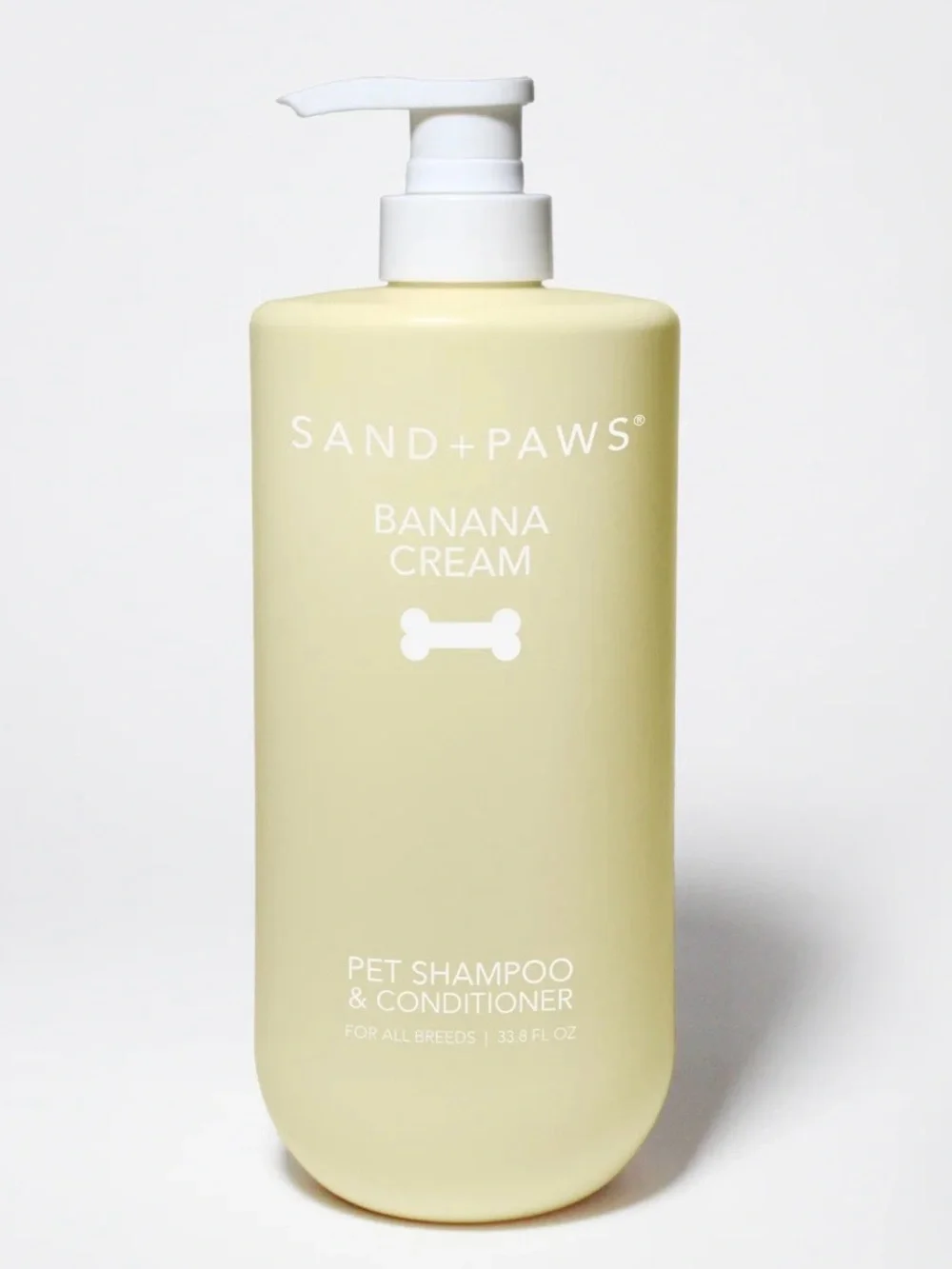 SAND+PAWS Banana Cream Pet Shampoo & Conditioner - 33.8oz